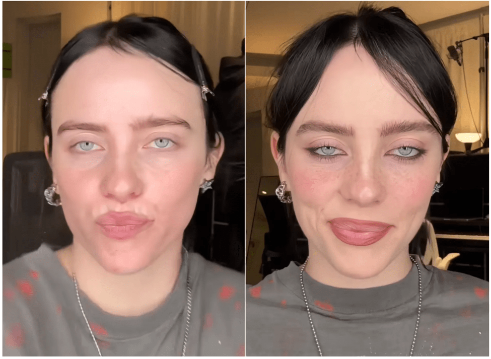 Billie Eilish makeup routine